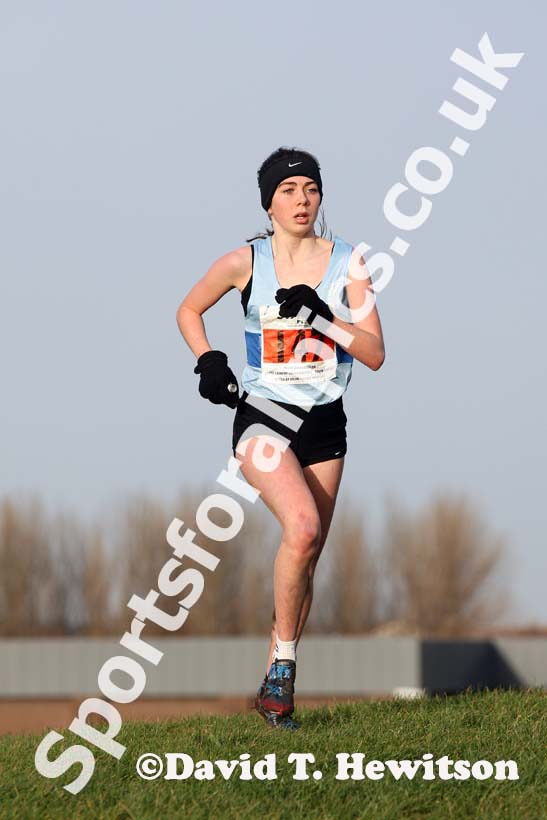 Under-15 girls 3rd North Eastern Cross Country, Champs., Temple Park, South Shields. Photo: David T. Hewitson/Sports for All Pics